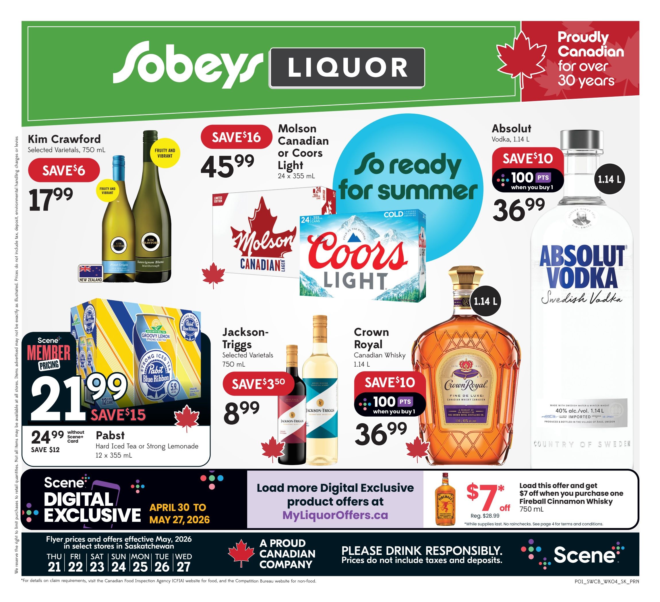 Sobeys (SK) SWCB Flyer May 21 to 27