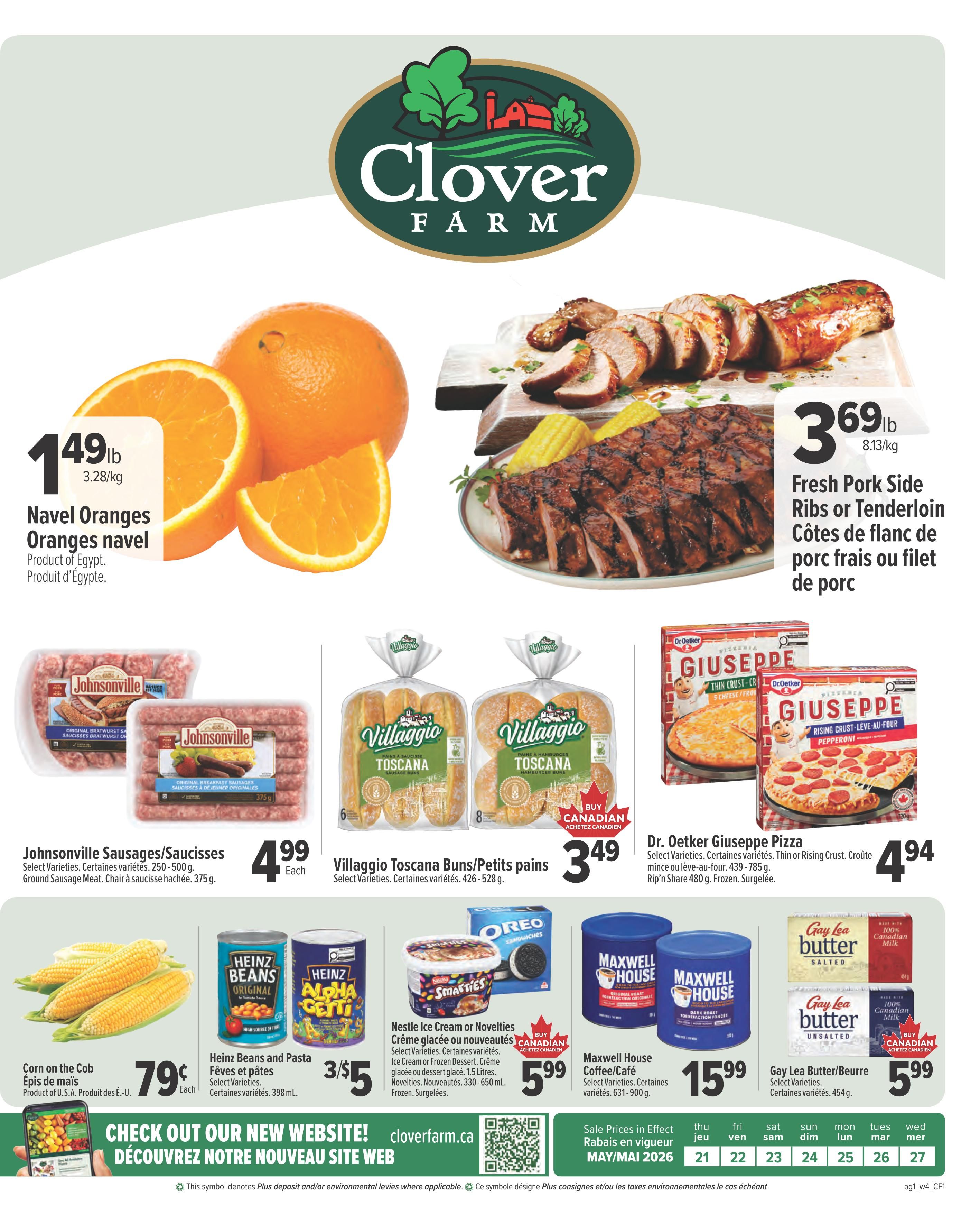 Clover Farm (Atlantic) Flyer May 21 to 27