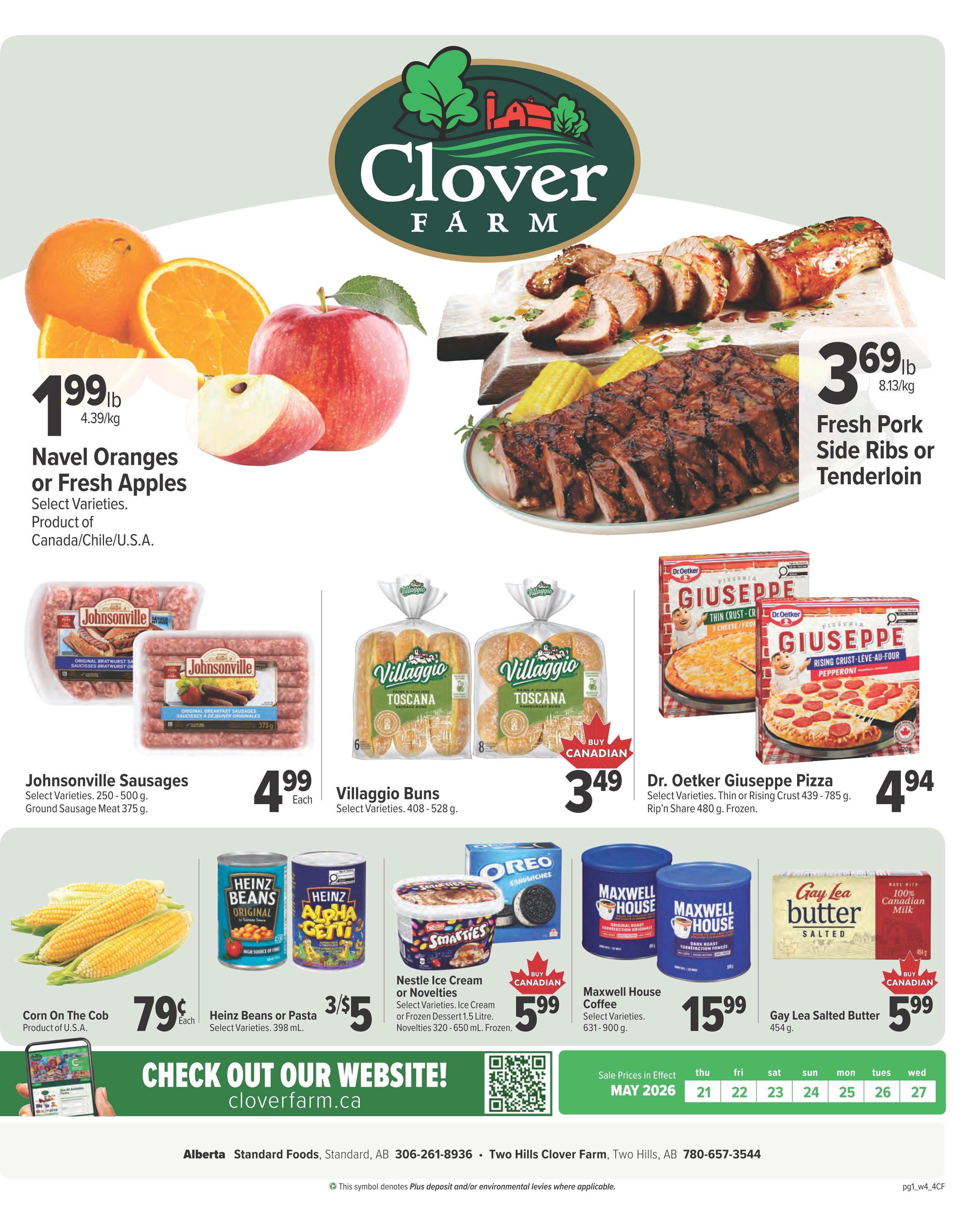 Clover Farm (AB) Flyer May 21 to 27