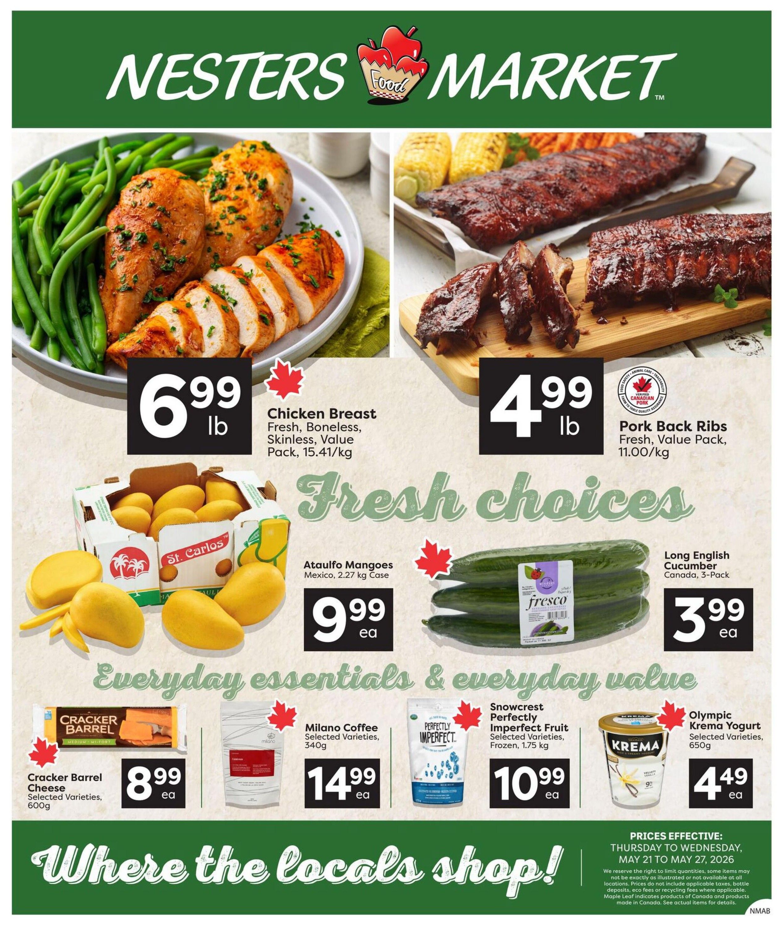 Nesters Market Flyer May 21 to 27