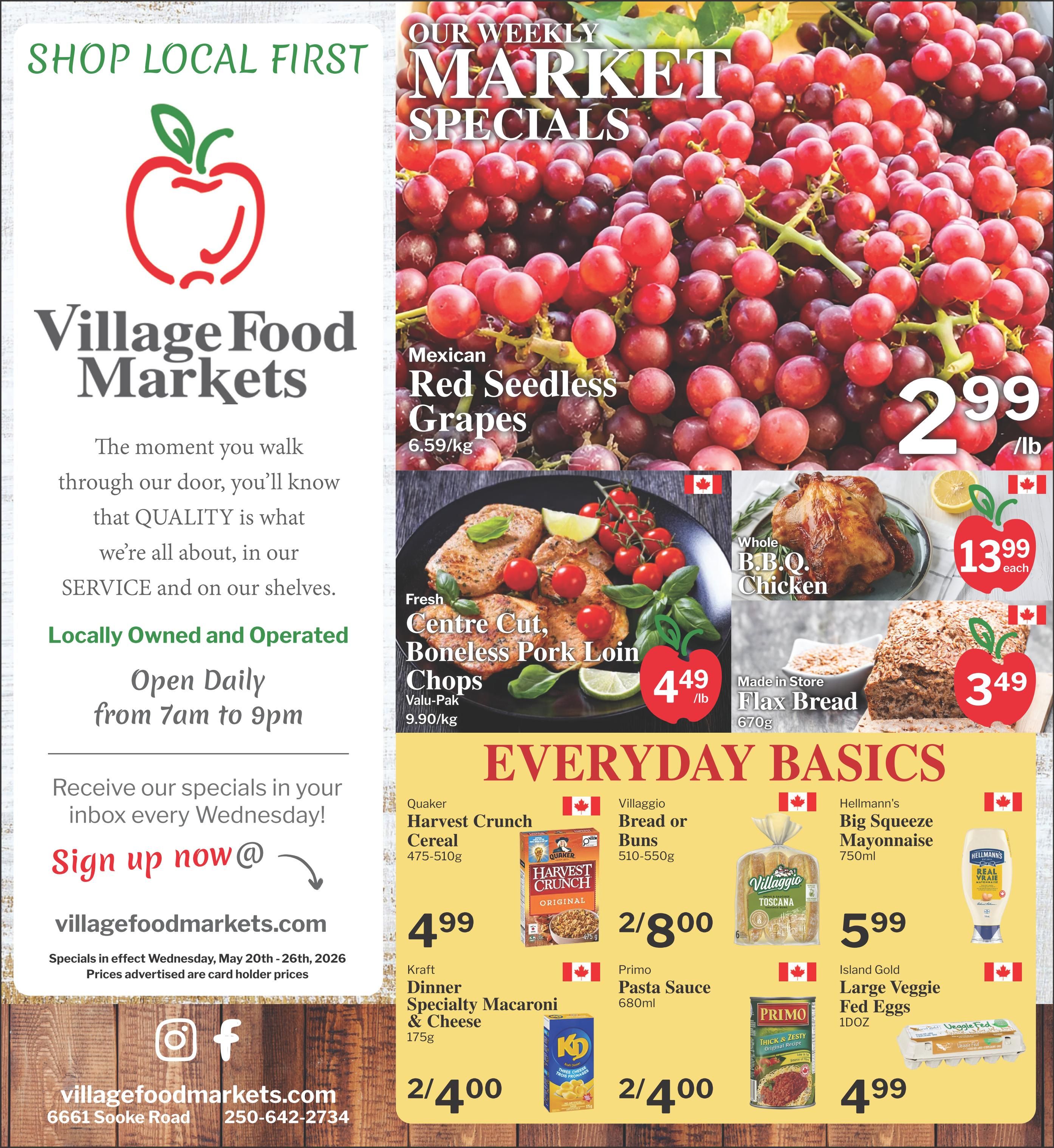 Village Food Markets Flyer May 20 to 26