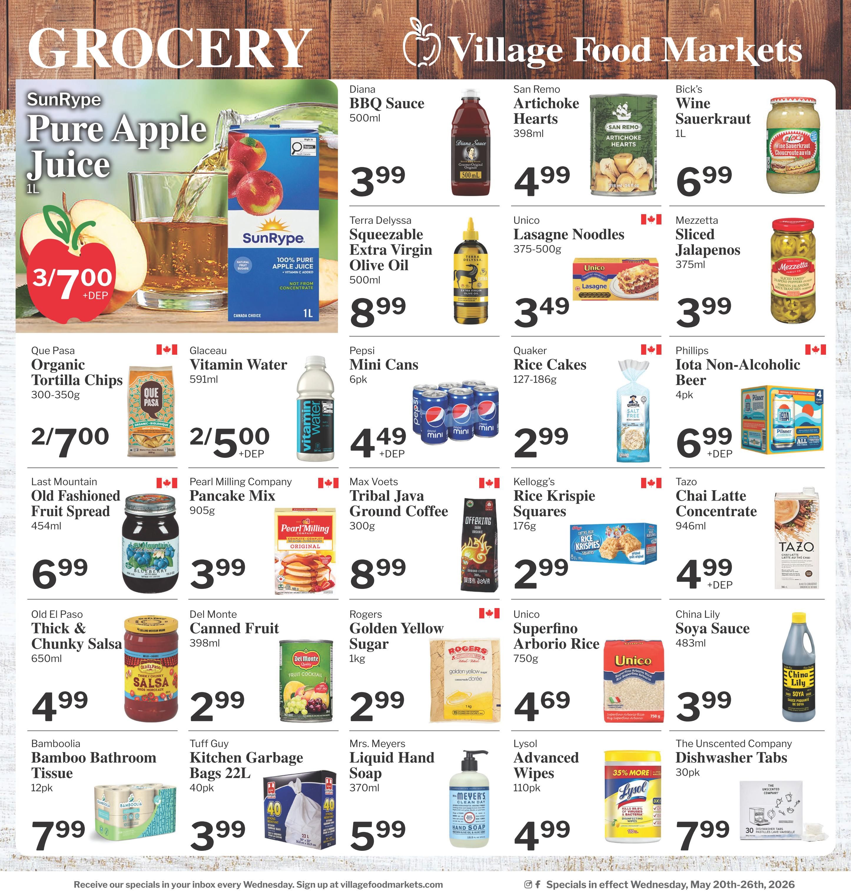Village Food Markets Flyer May 20 to 26