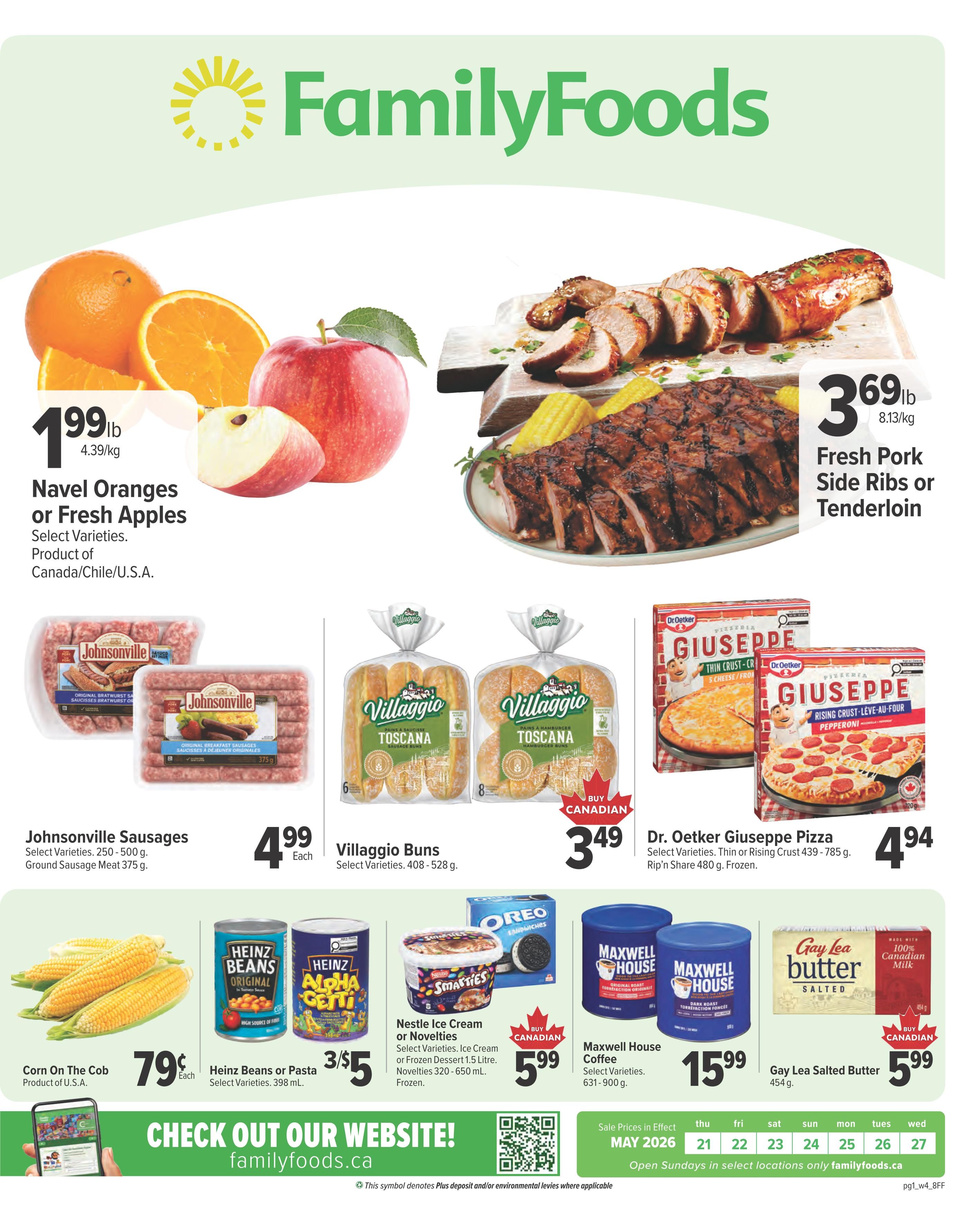 Family Foods Flyer May 21 to 27