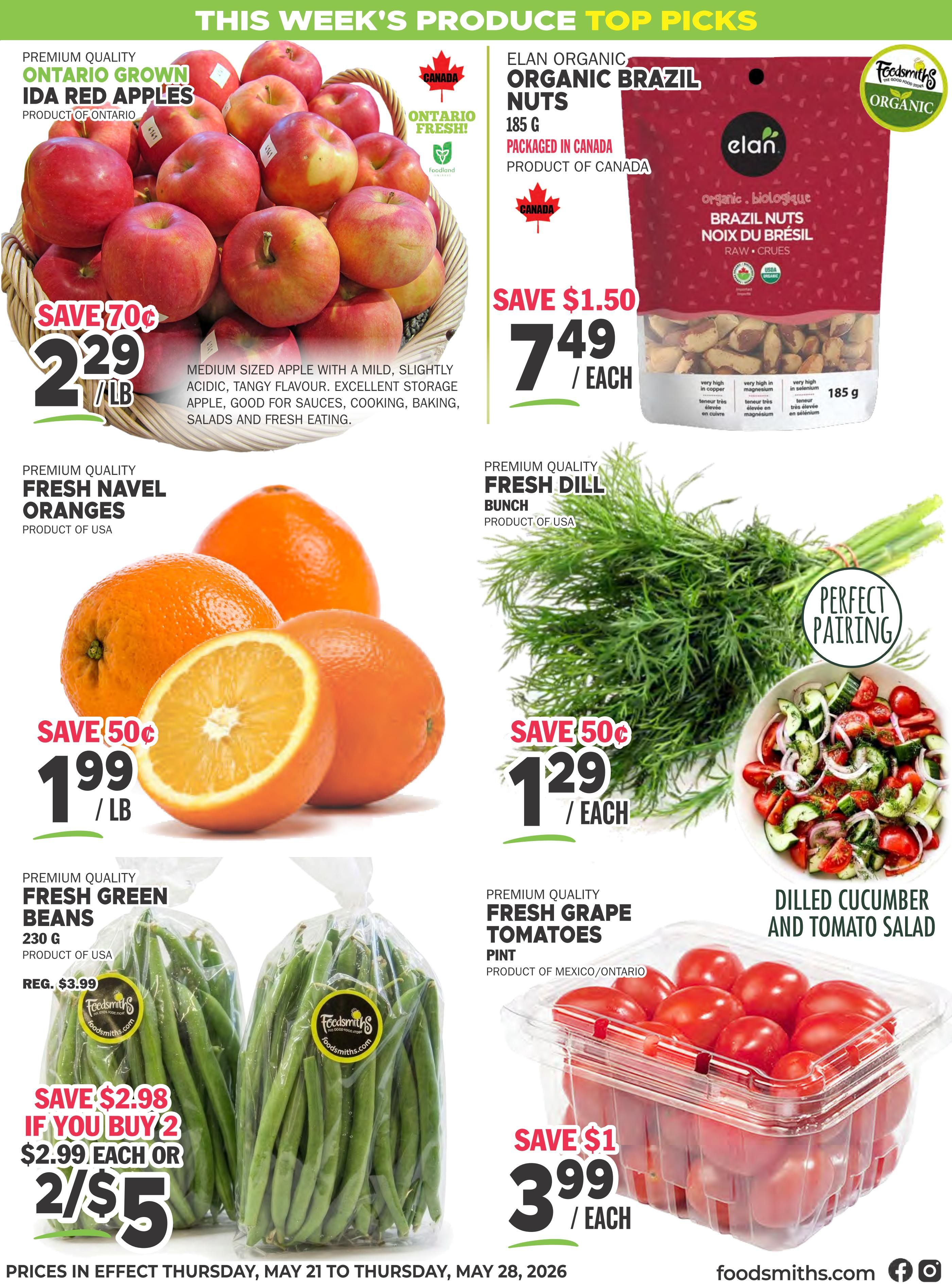 Foodsmiths Flyer May 21 to 28