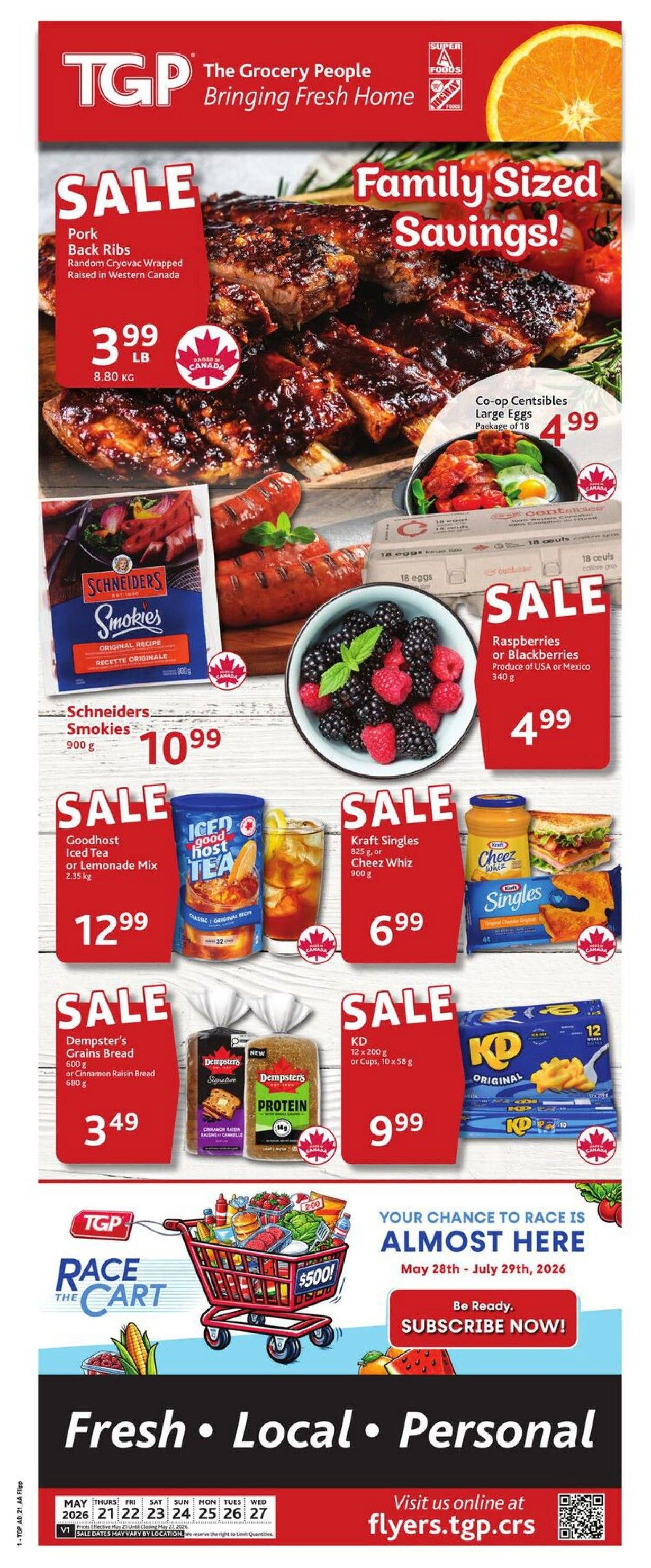 TGP The Grocery People Flyer May 21 to 27