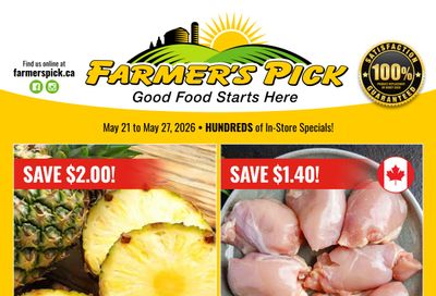 Farmer's Pick Flyer May 21 to 27