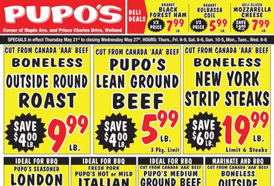 Pupo's Food Market Flyer May 21 to 27