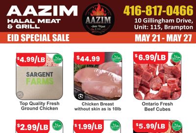 Aazim Halal Meat & Grill Flyer May 21 to 27