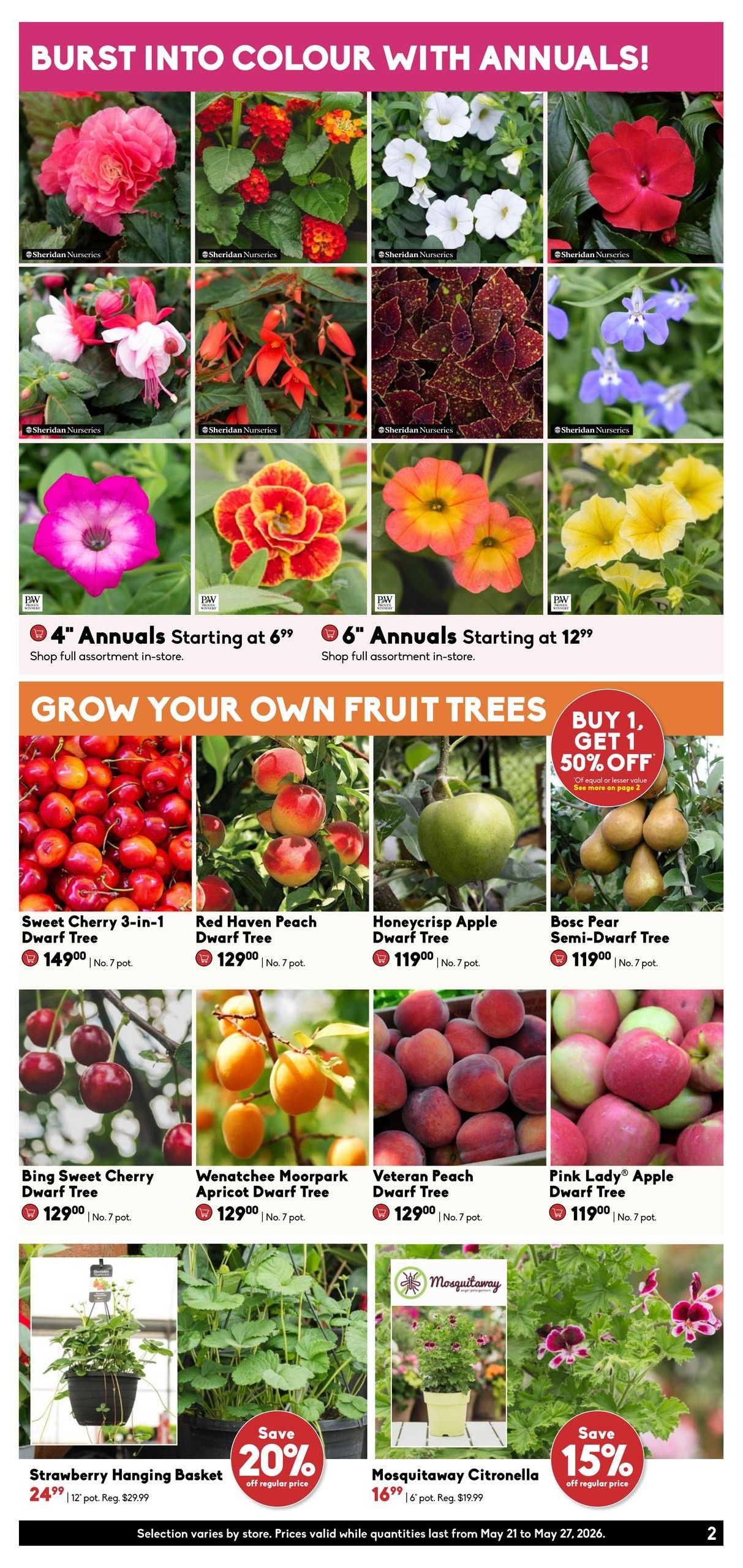 Sheridan Nurseries Flyer May 21 to 27