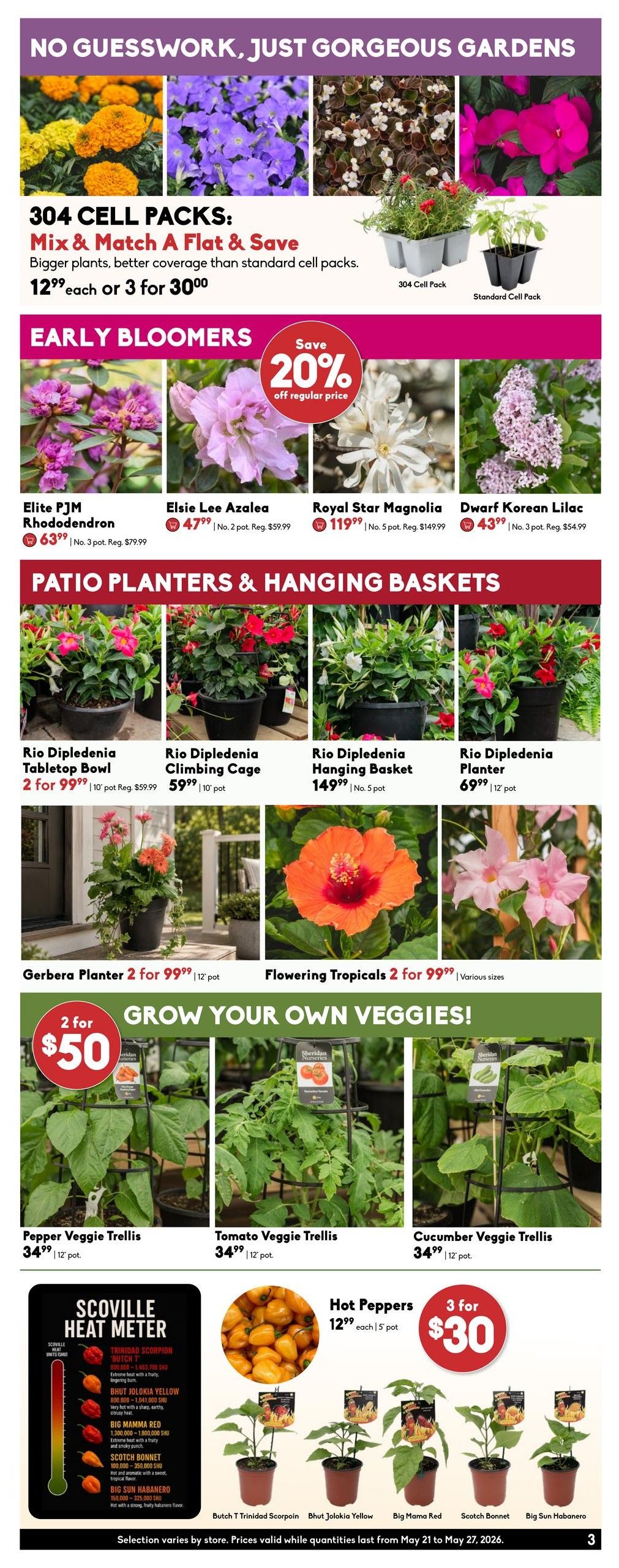 Sheridan Nurseries Flyer May 21 to 27