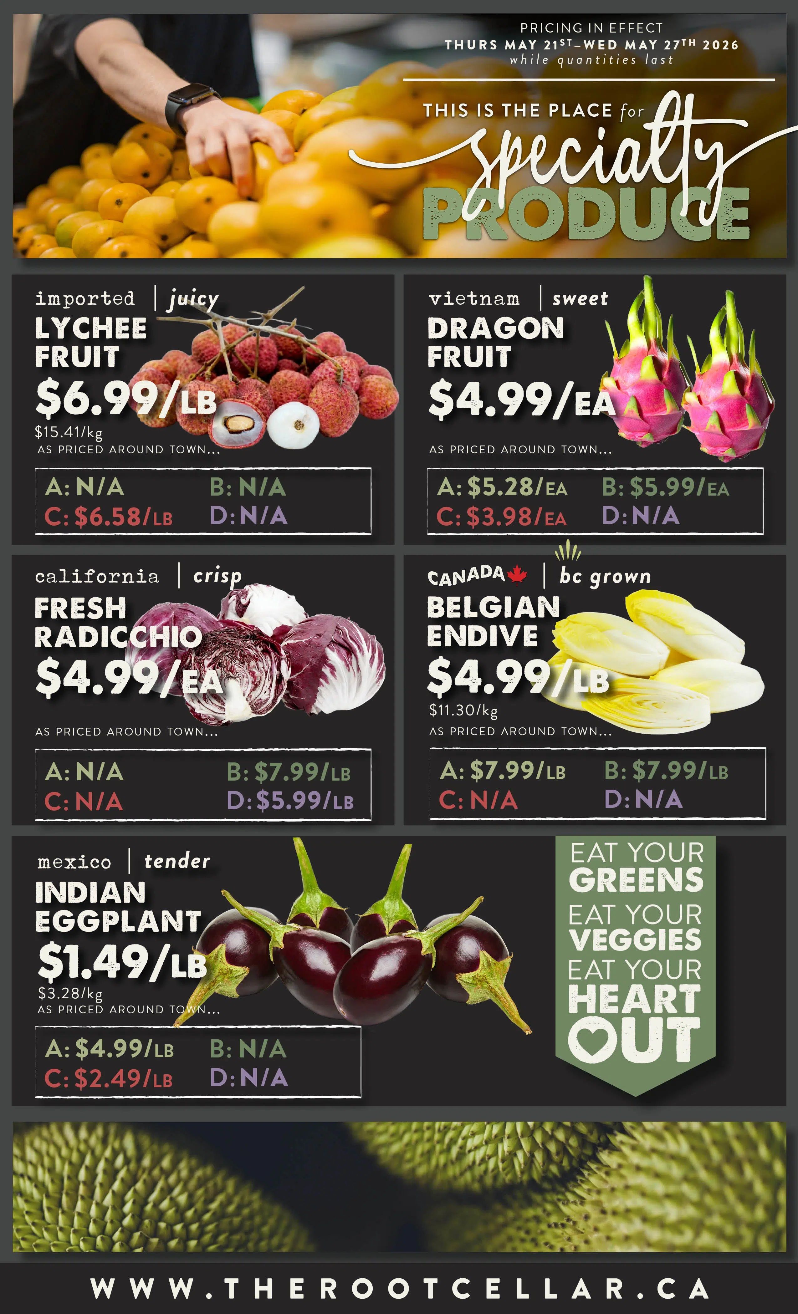 The Root Cellar Flyer May 21 to 27