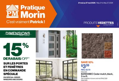 Patrick Morin Flyer May 21 to 27
