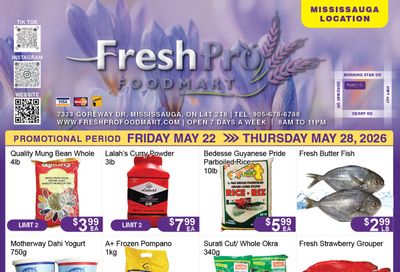 FreshPro Foodmart (Mississauga) Flyer May 22 to 28