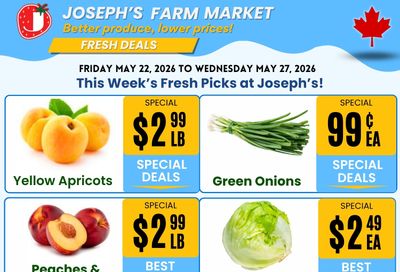 Joseph's Farm Market Flyer May 22 to 27