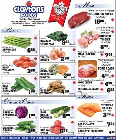 Claytons Heritage Market Flyer May 22 to 28
