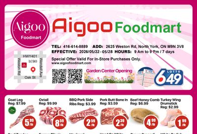 Aigoo Foodmart Flyer May 22 to 28