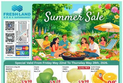 FreshLand Supermarket Flyer May 22 to 28