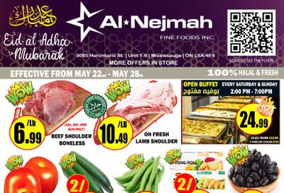 Alnejmah Fine Foods Inc. Flyer May 22 to 28