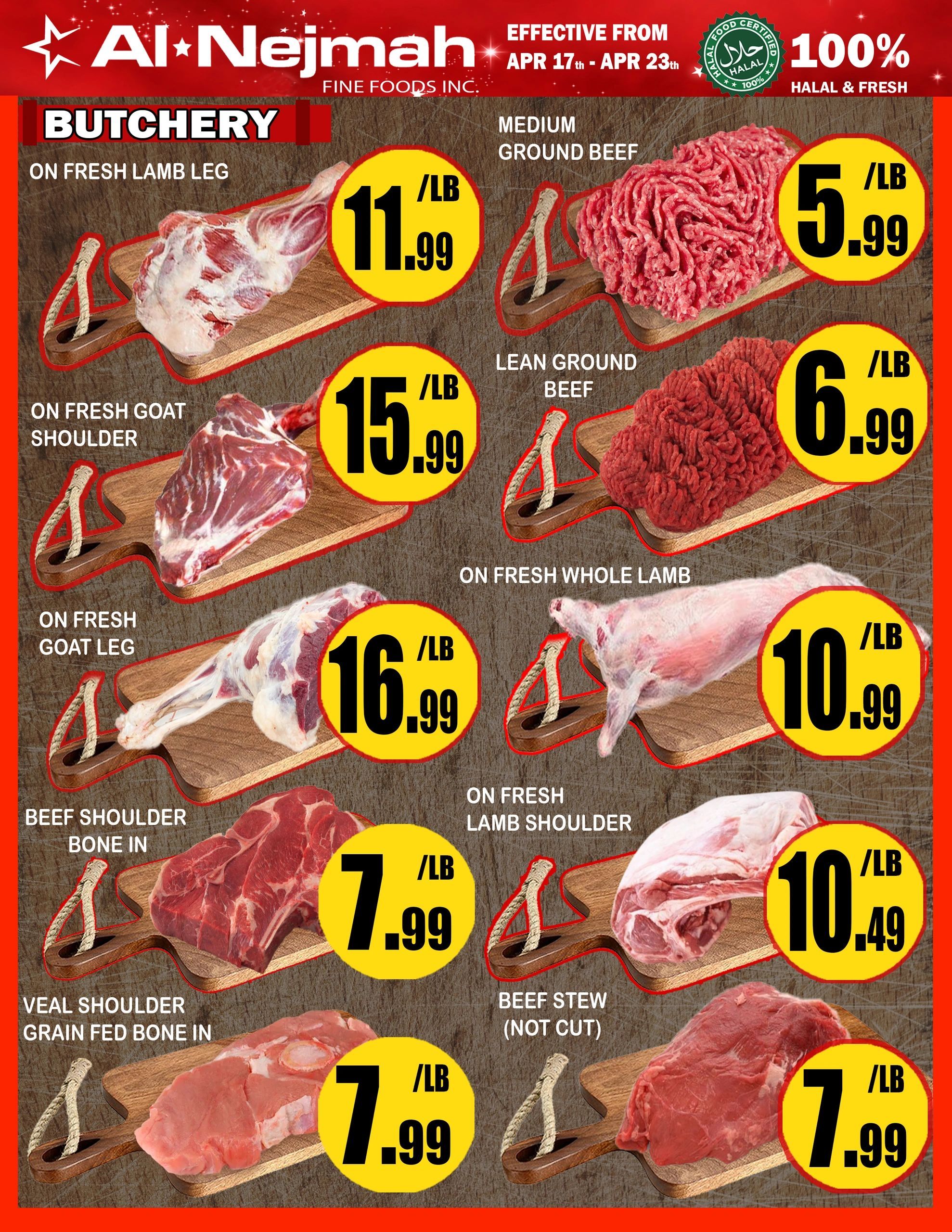Alnejmah Fine Foods Inc. Flyer May 22 to 28