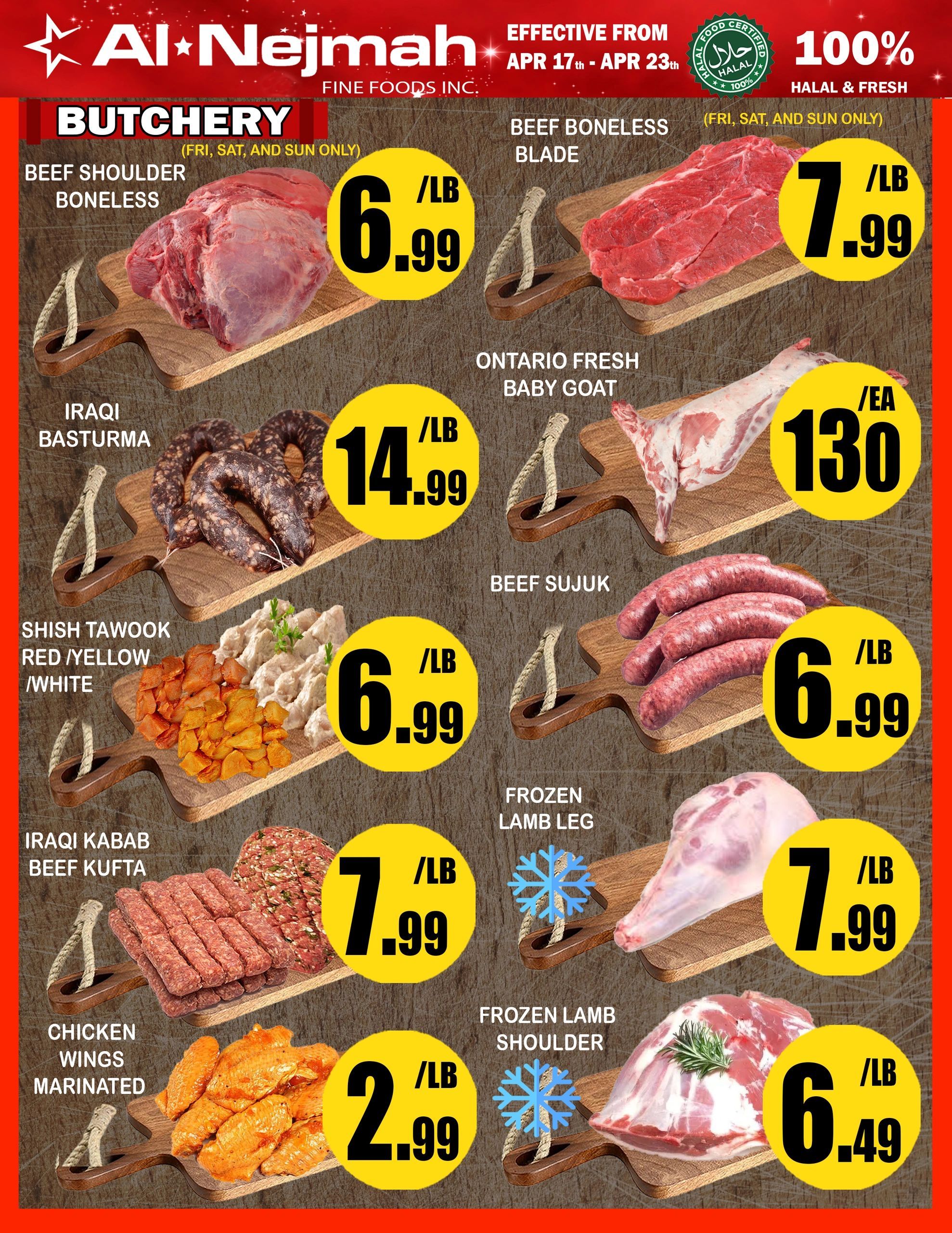 Alnejmah Fine Foods Inc. Flyer May 22 to 28