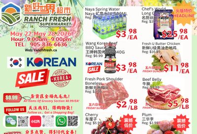 Ranch Fresh Supermarket Flyer May 22 to 28