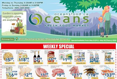 Oceans Fresh Food Market (Mississauga) Flyer May 22 to 28