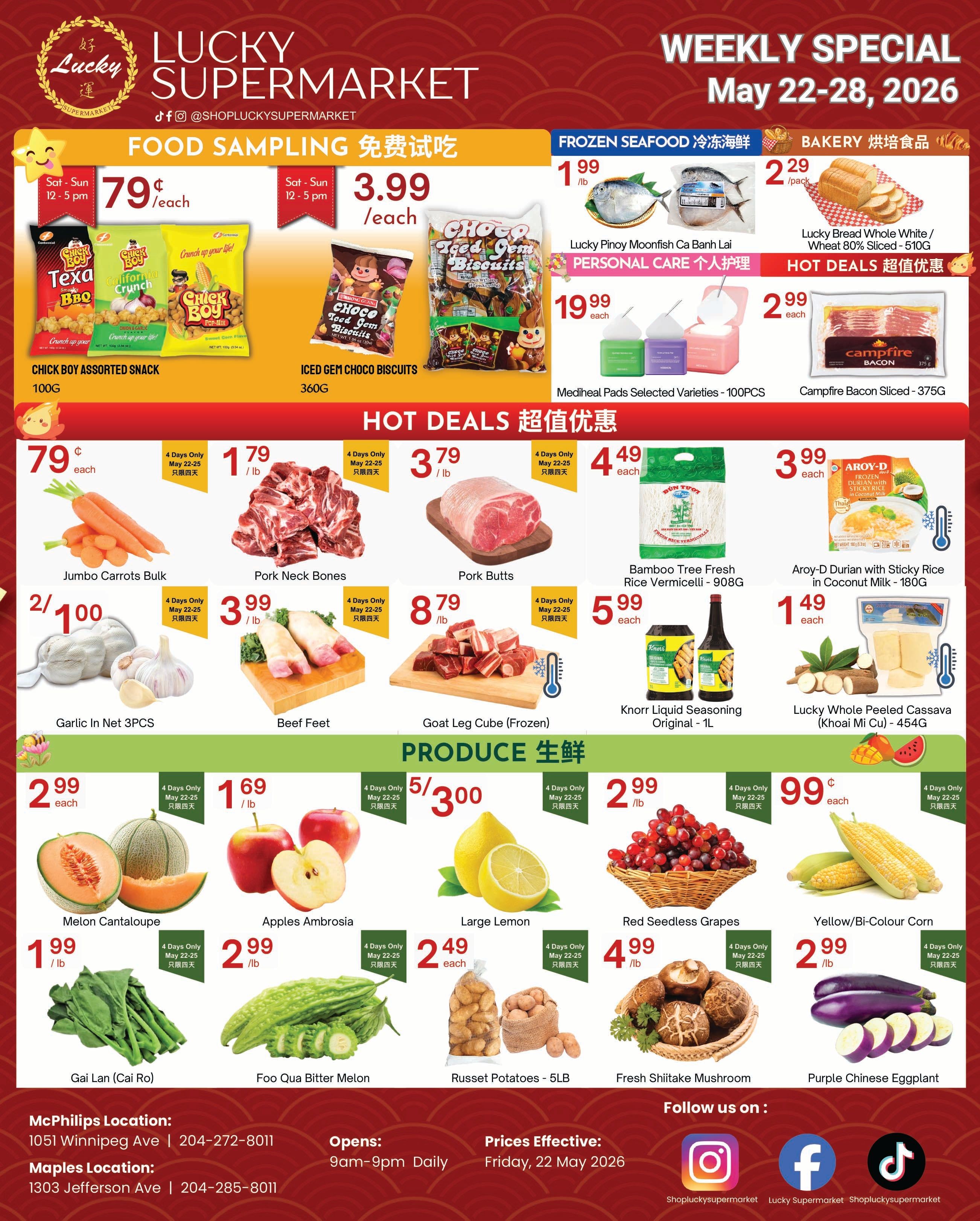 Lucky Supermarket (Winnipeg) Flyer May 22 to 28