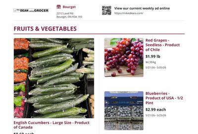 Mike Dean Local Grocer Flyer May 21 to 28