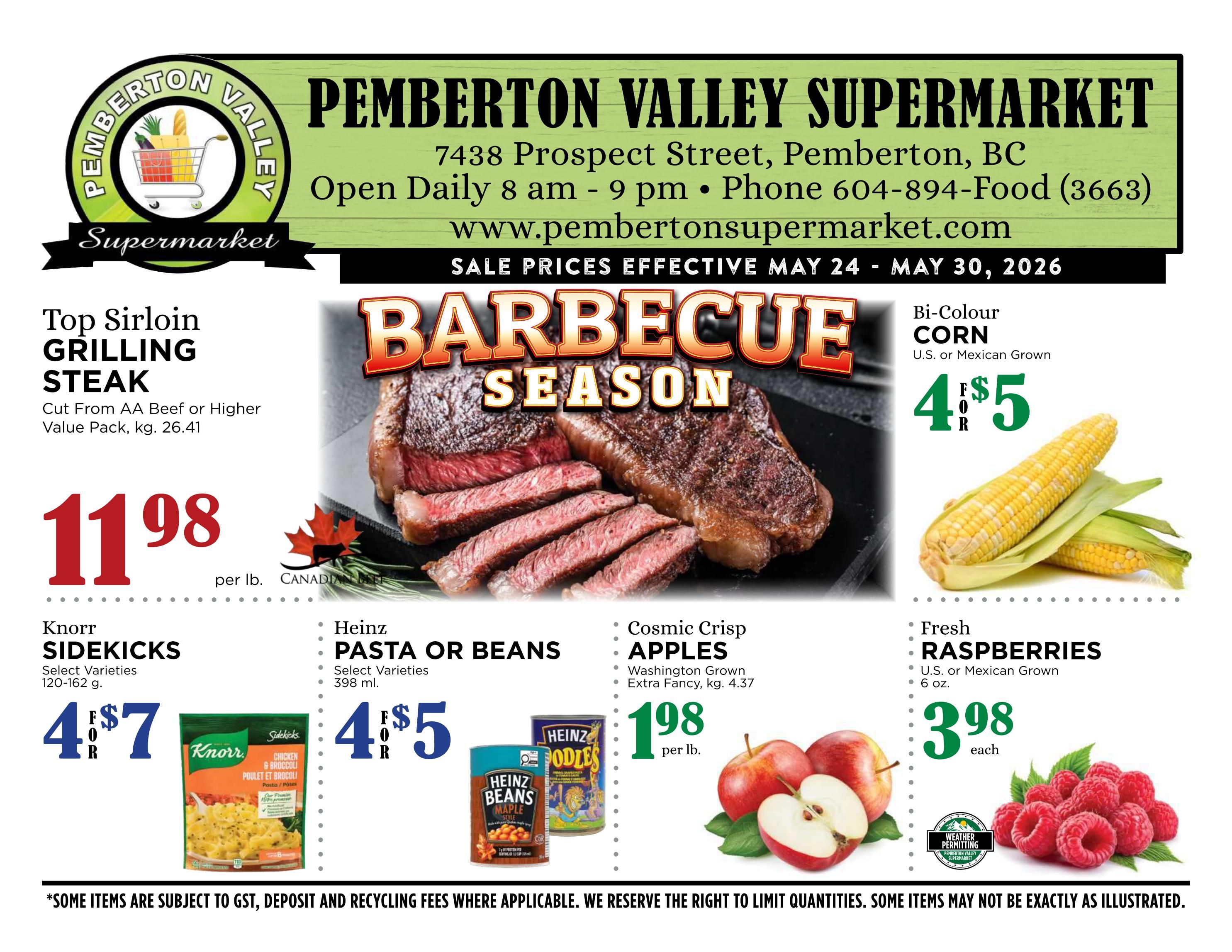 Pemberton Valley Supermarket Flyer May 24 to 30
