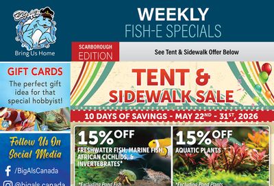 Big Al's (Scarborough) Weekly Specials May 22 to 31