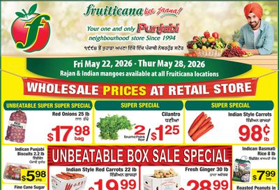 Fruiticana (Kelowna) Flyer May 22 to 28