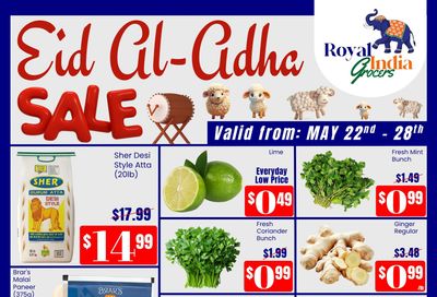 Royal India Grocers Flyer May 22 to 28