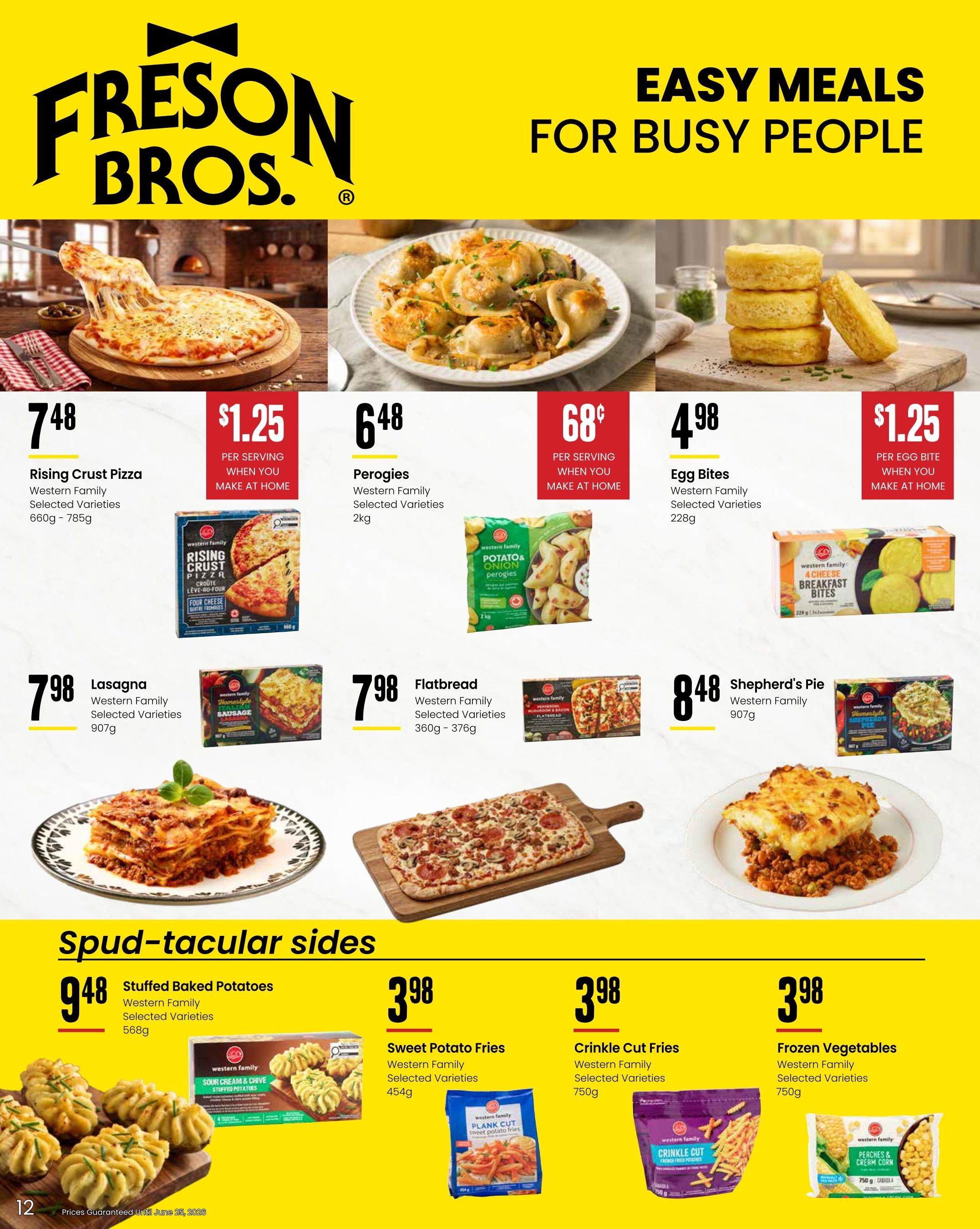 Freson Bros. Family Essentials Flyer May 29 to June 25