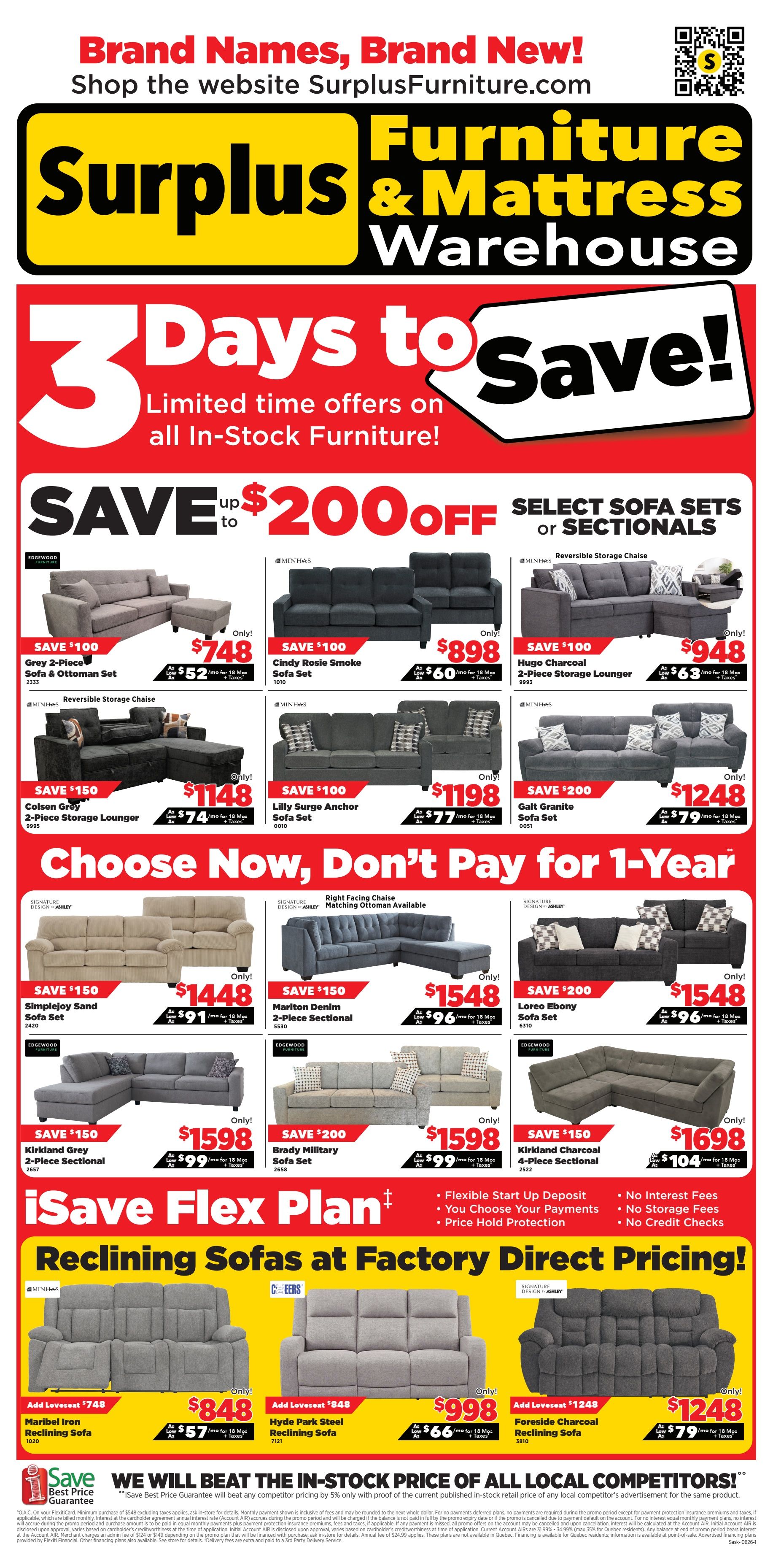 Surplus Furniture & Mattress Warehouse (Saskatoon) Flyer May 25 to 31