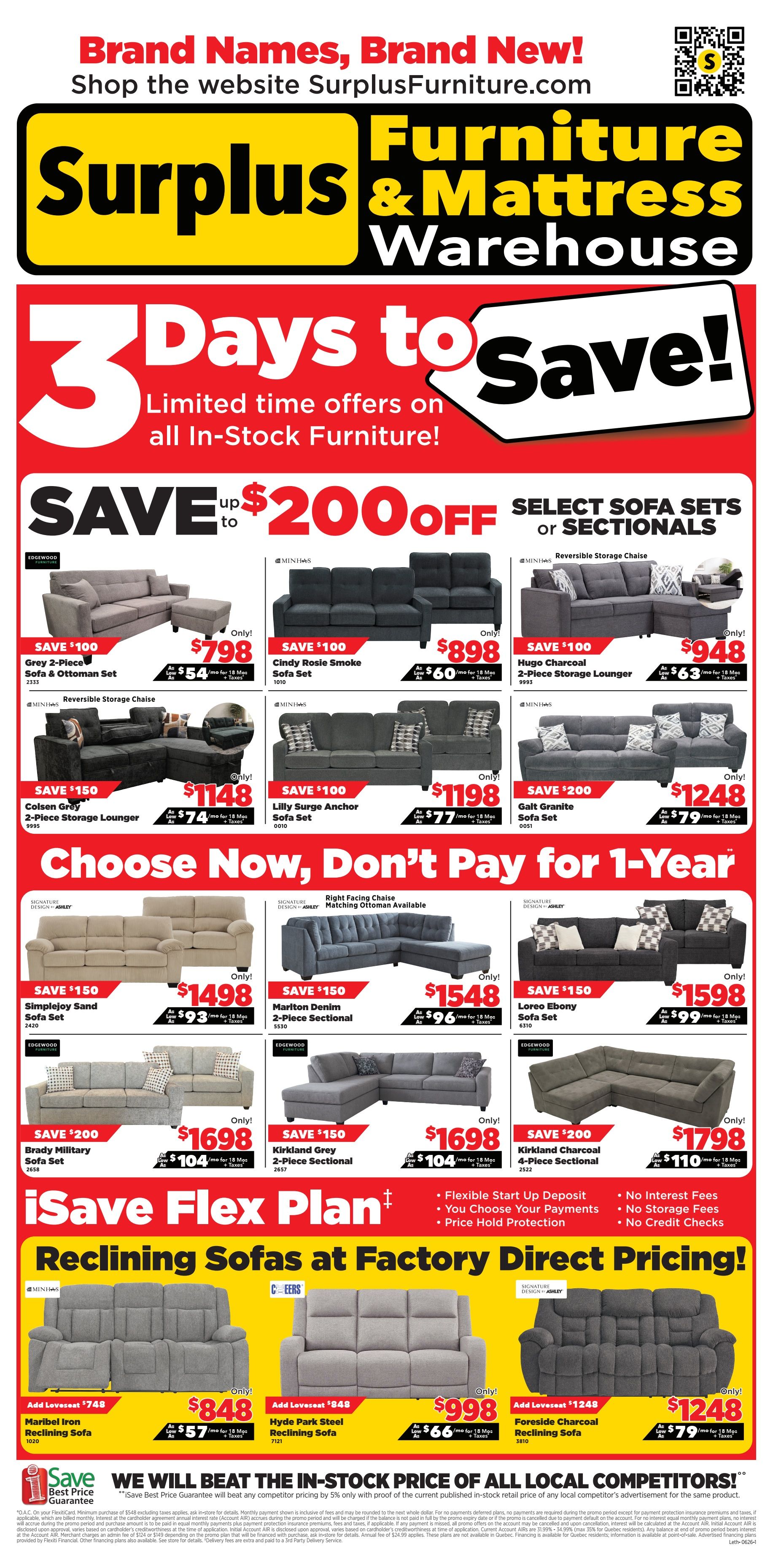 Surplus Furniture & Mattress Warehouse (Lethbridge) Flyer May 25 to 31
