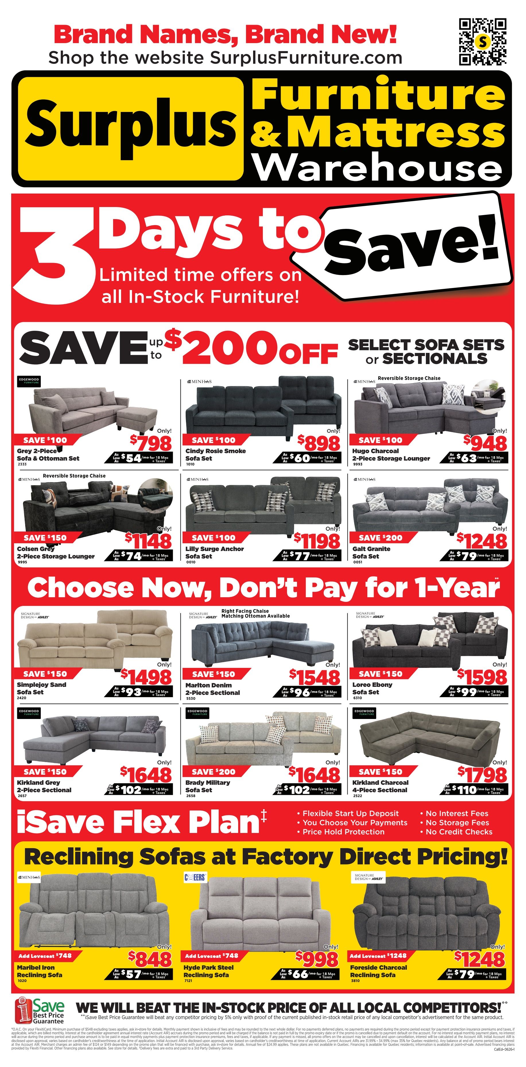 Surplus Furniture & Mattress Warehouse (Calgary, Edmonton) Flyer May 25 to 31