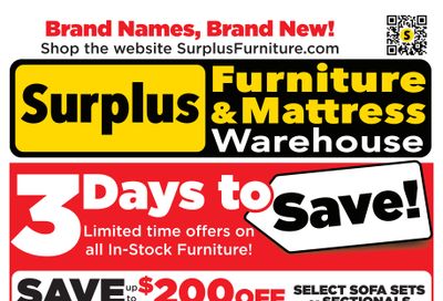 Surplus Furniture & Mattress Warehouse (Calgary, Edmonton) Flyer May 25 to 31