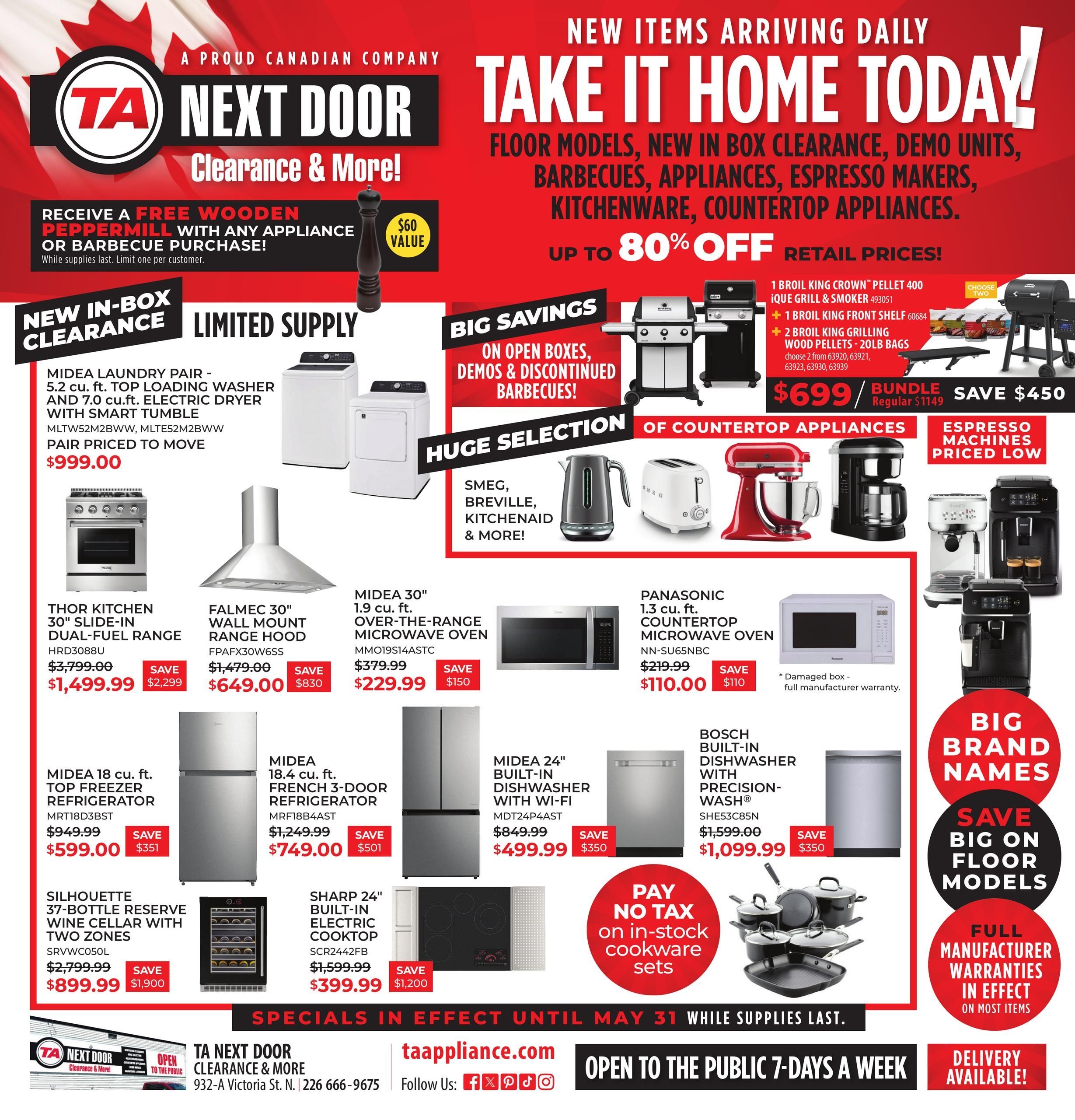 TA Appliances Flyer May 25 to 31