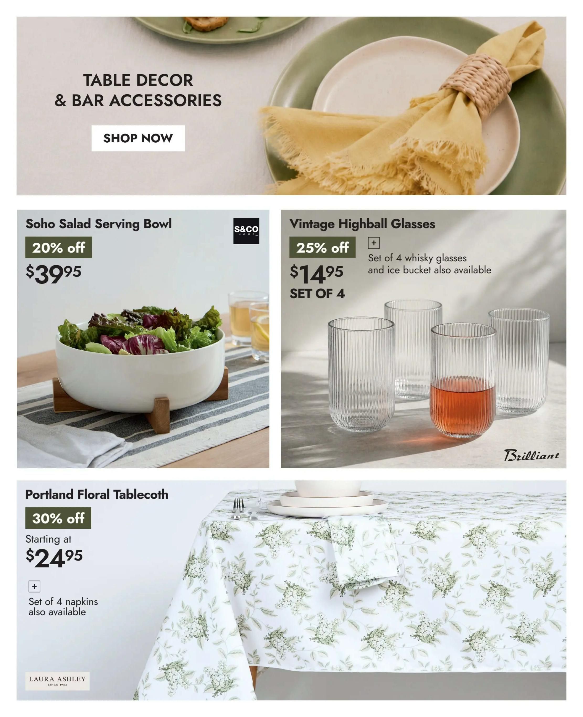 Linen Chest Flyer May 27 to June 21