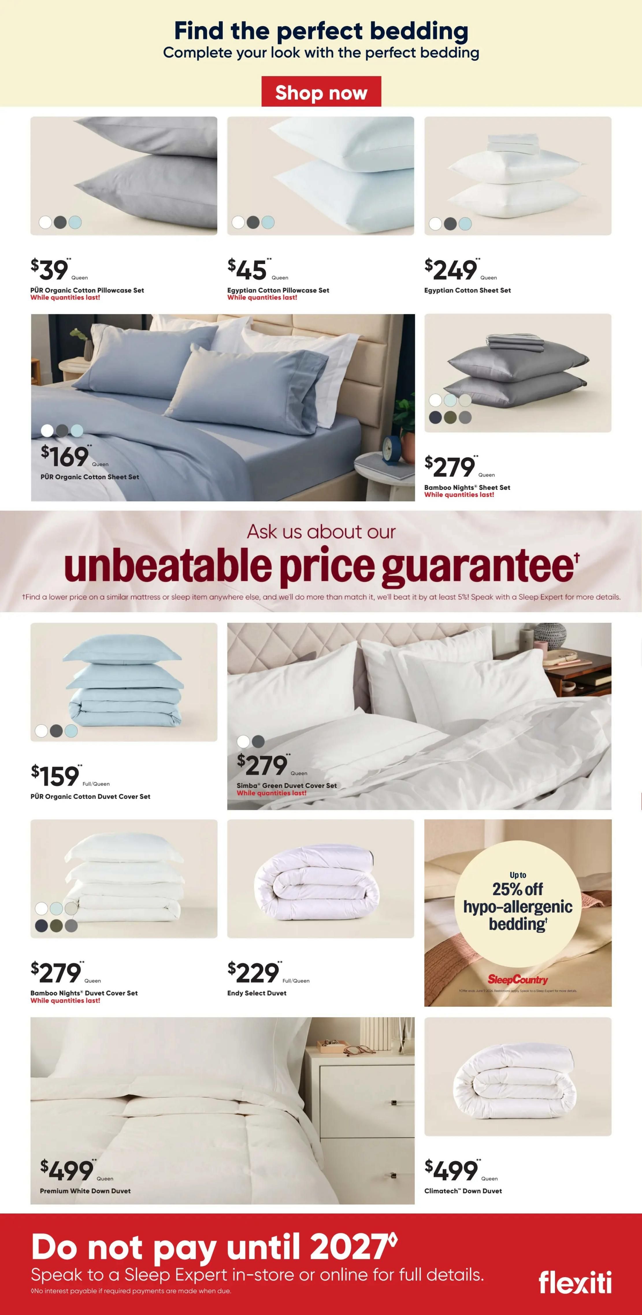 Sleep Country Flyer May 27 to June 2