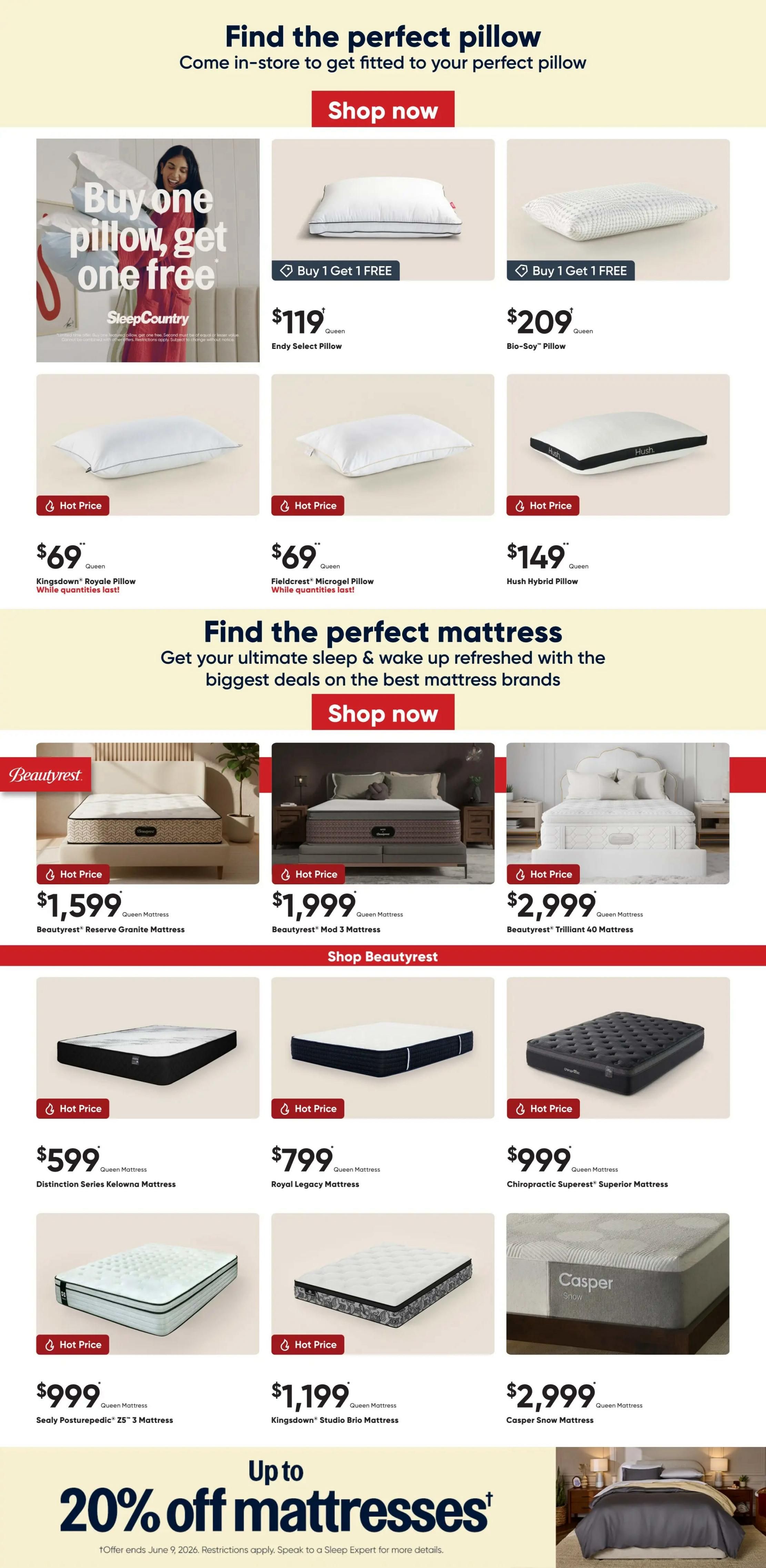 Sleep Country Flyer May 27 to June 2