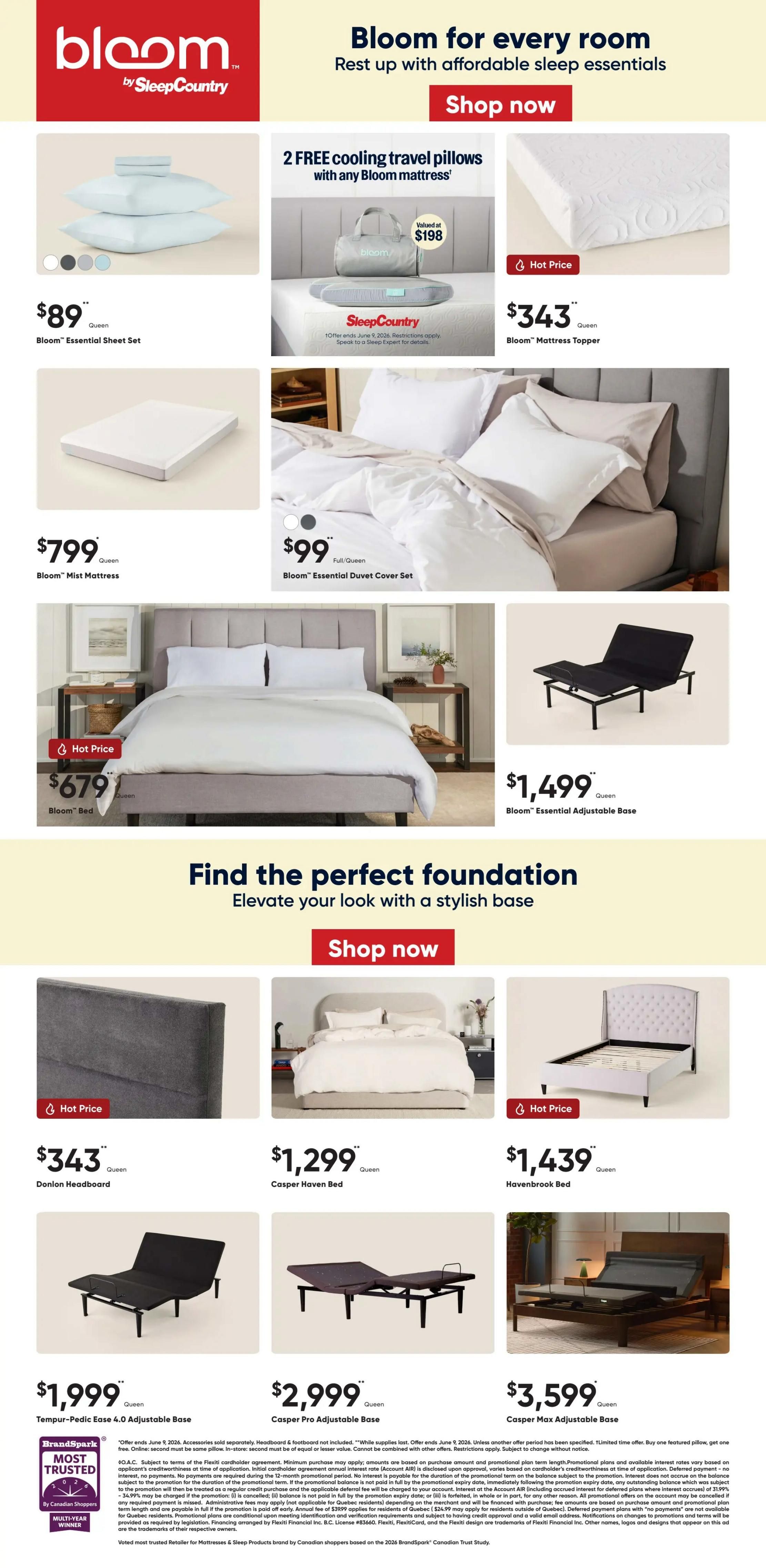 Sleep Country Flyer May 27 to June 2
