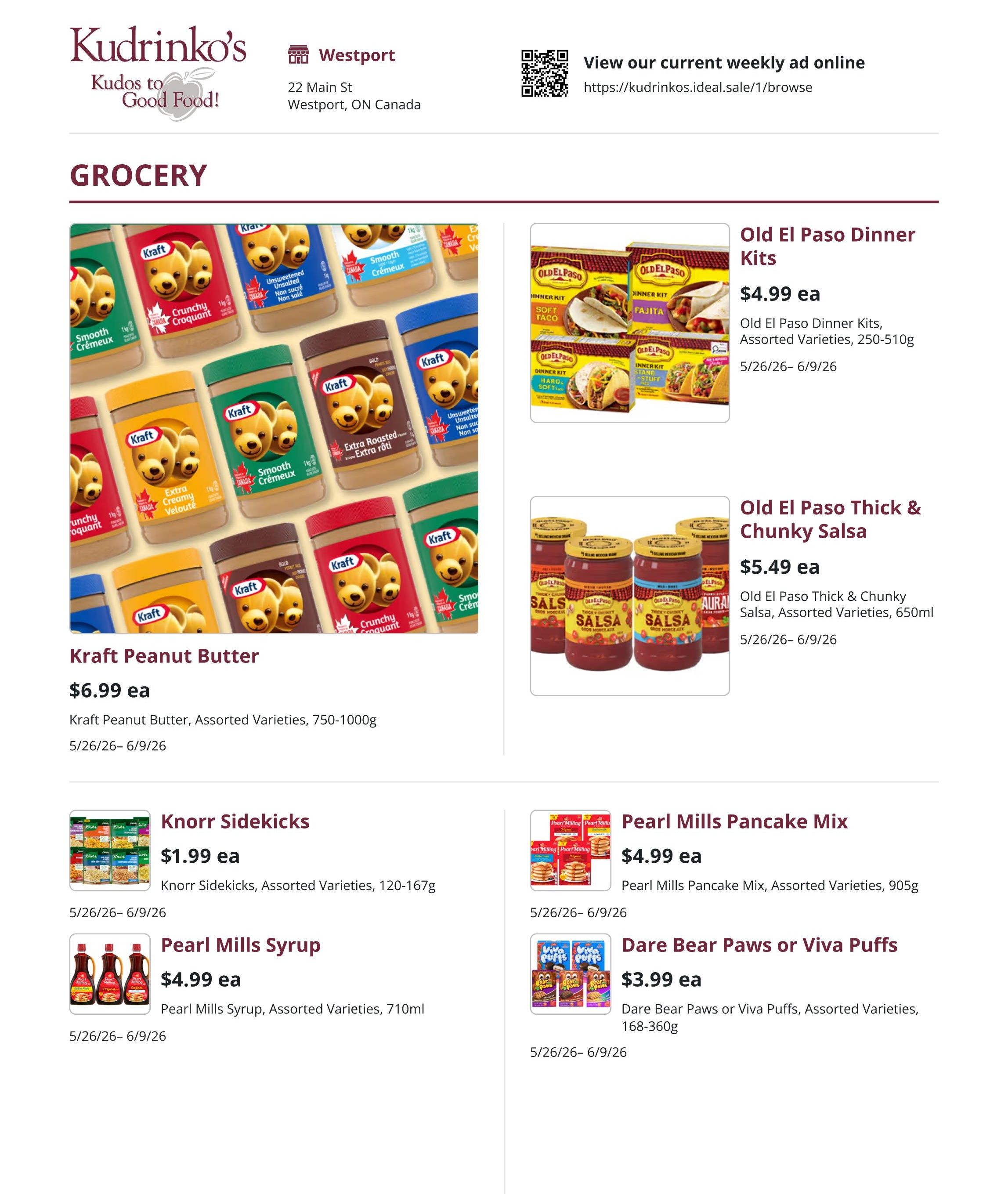 Kudrinko's Flyer May 26 to June 9