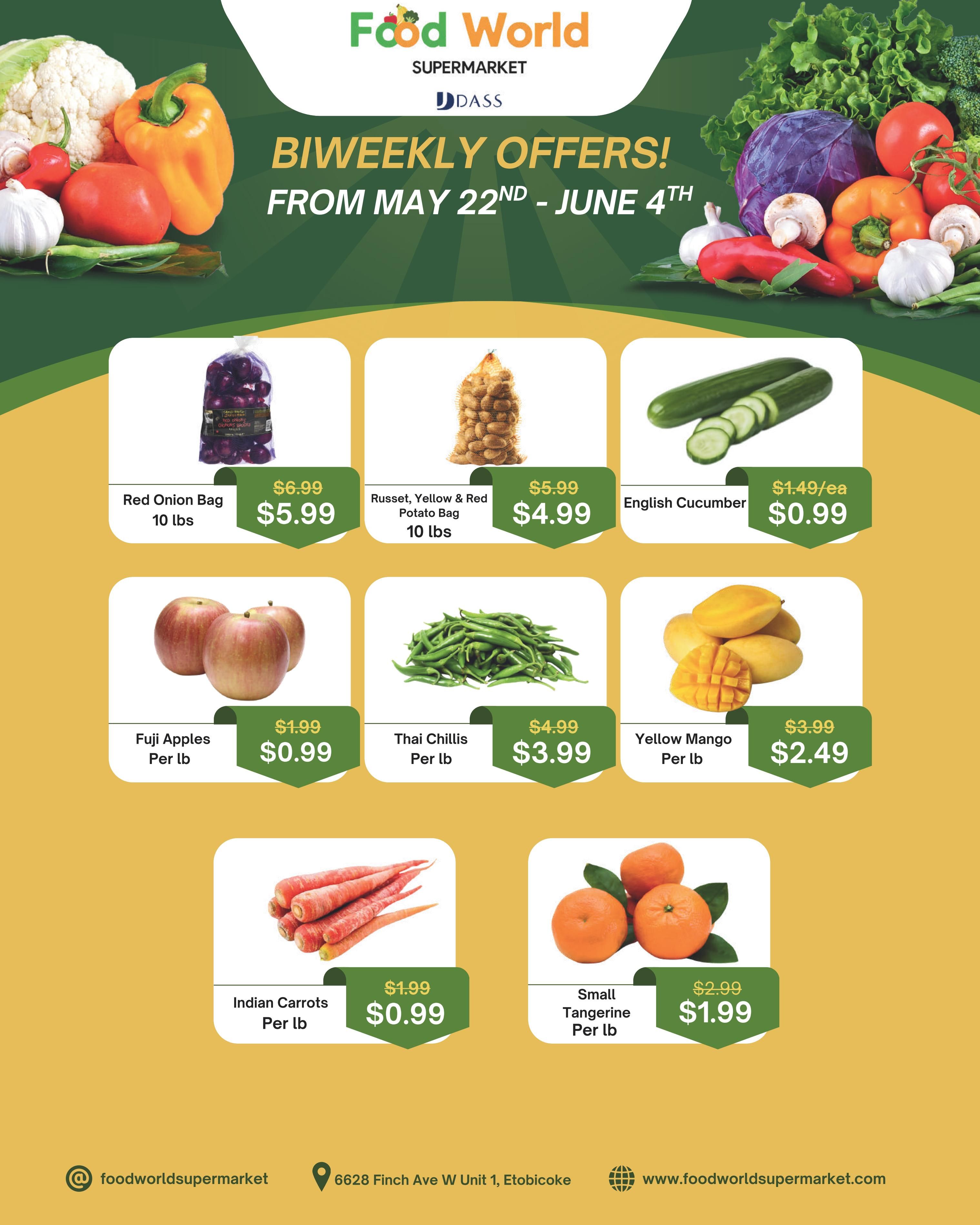 Food World Supermarket Flyer May 22 to June 4 