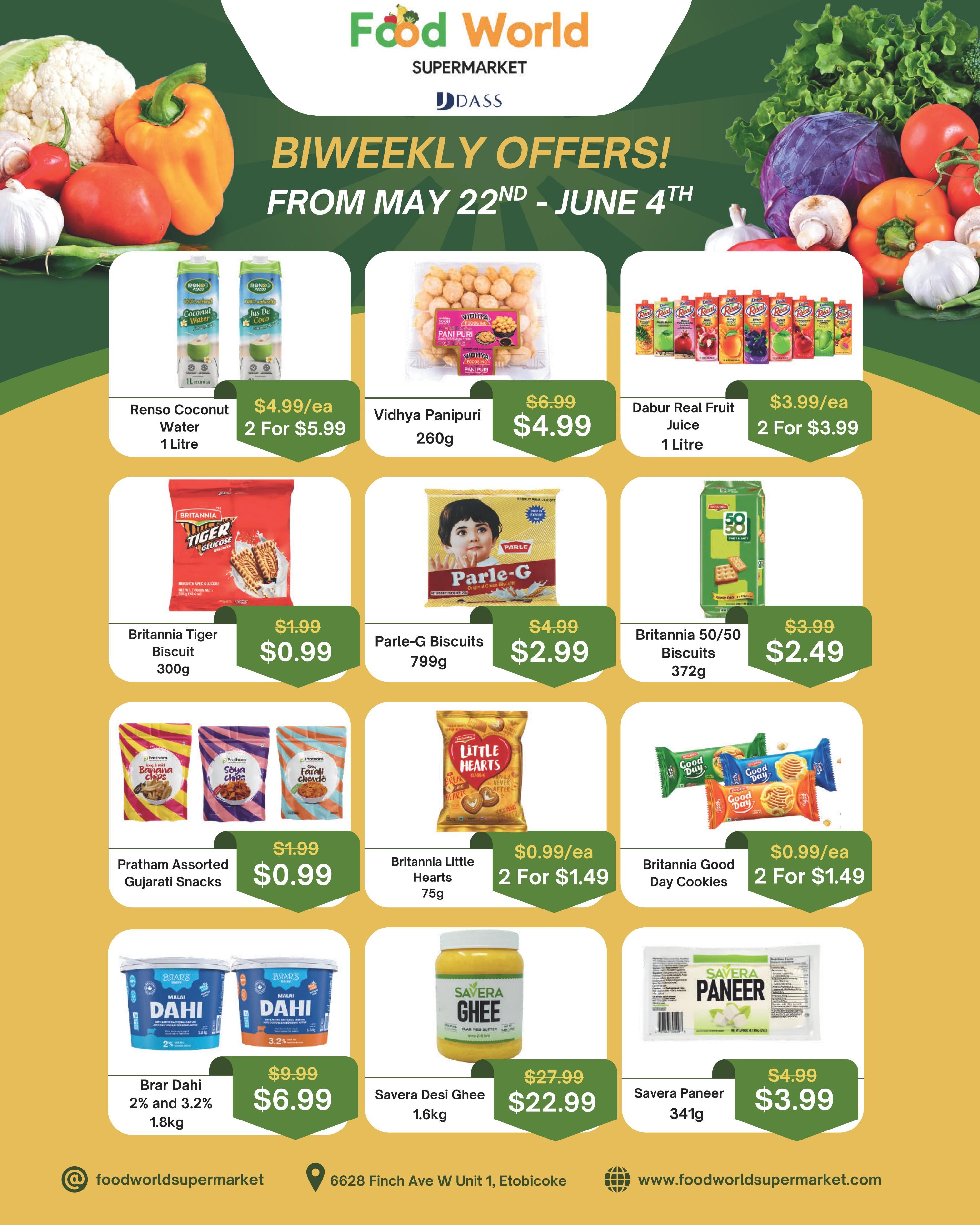 Food World Supermarket Flyer May 22 to June 4 