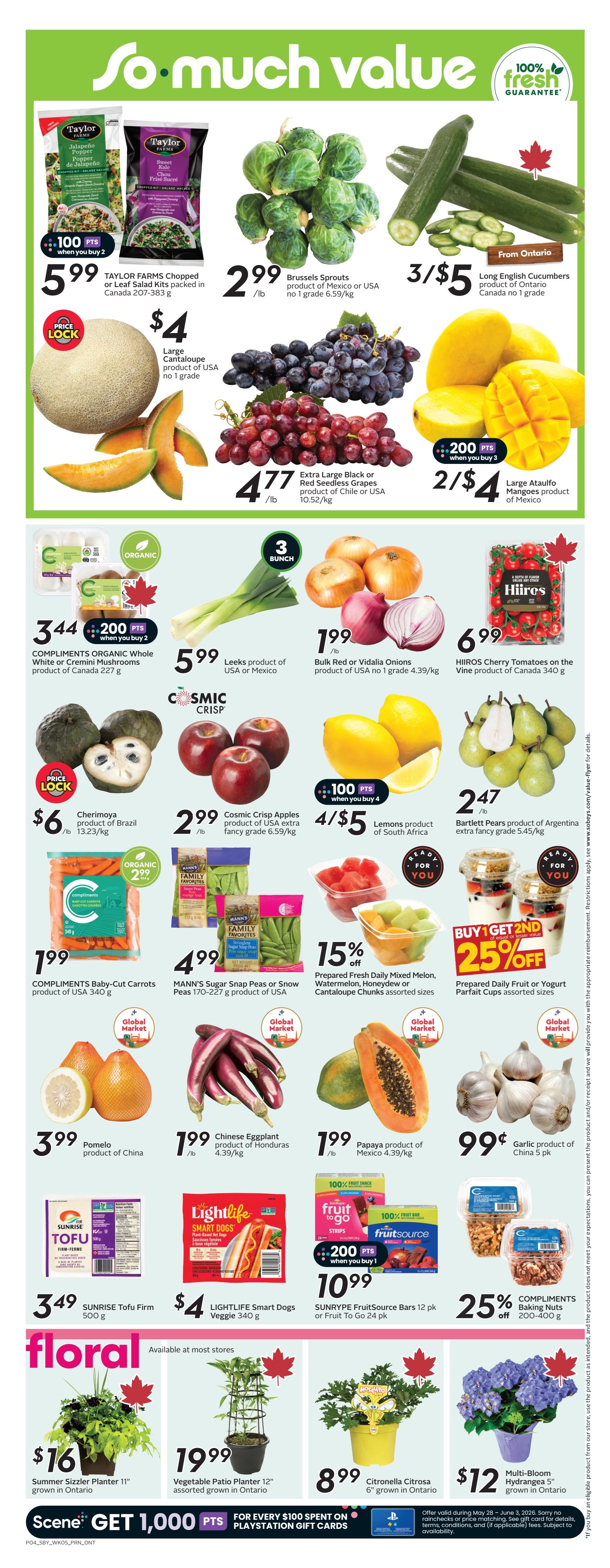 Sobeys (ON) Flyer May 28 to June 3