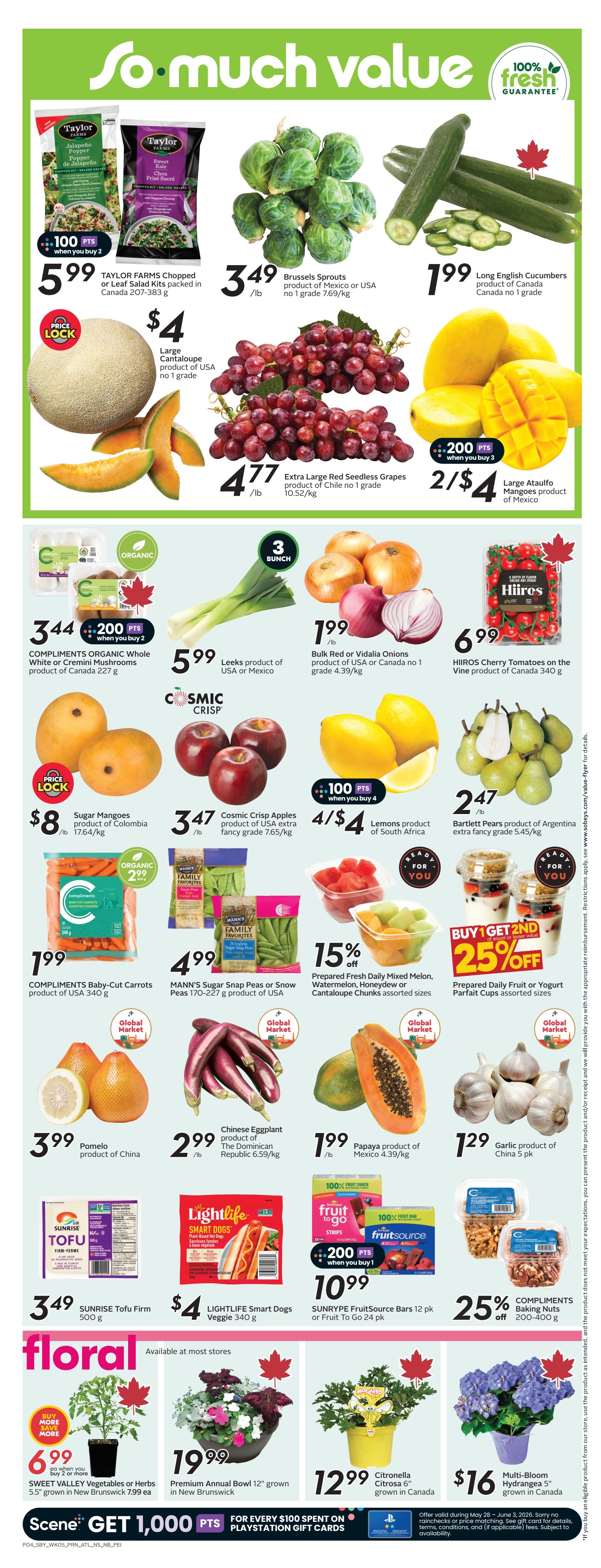 Sobeys (Atlantic) Flyer May 28 to June 3