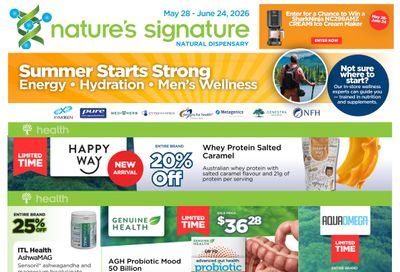 Nature's Signature Flyer May 28 to June 24