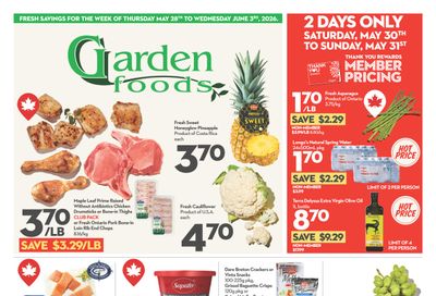 Garden Foods Flyer May 28 to June 3