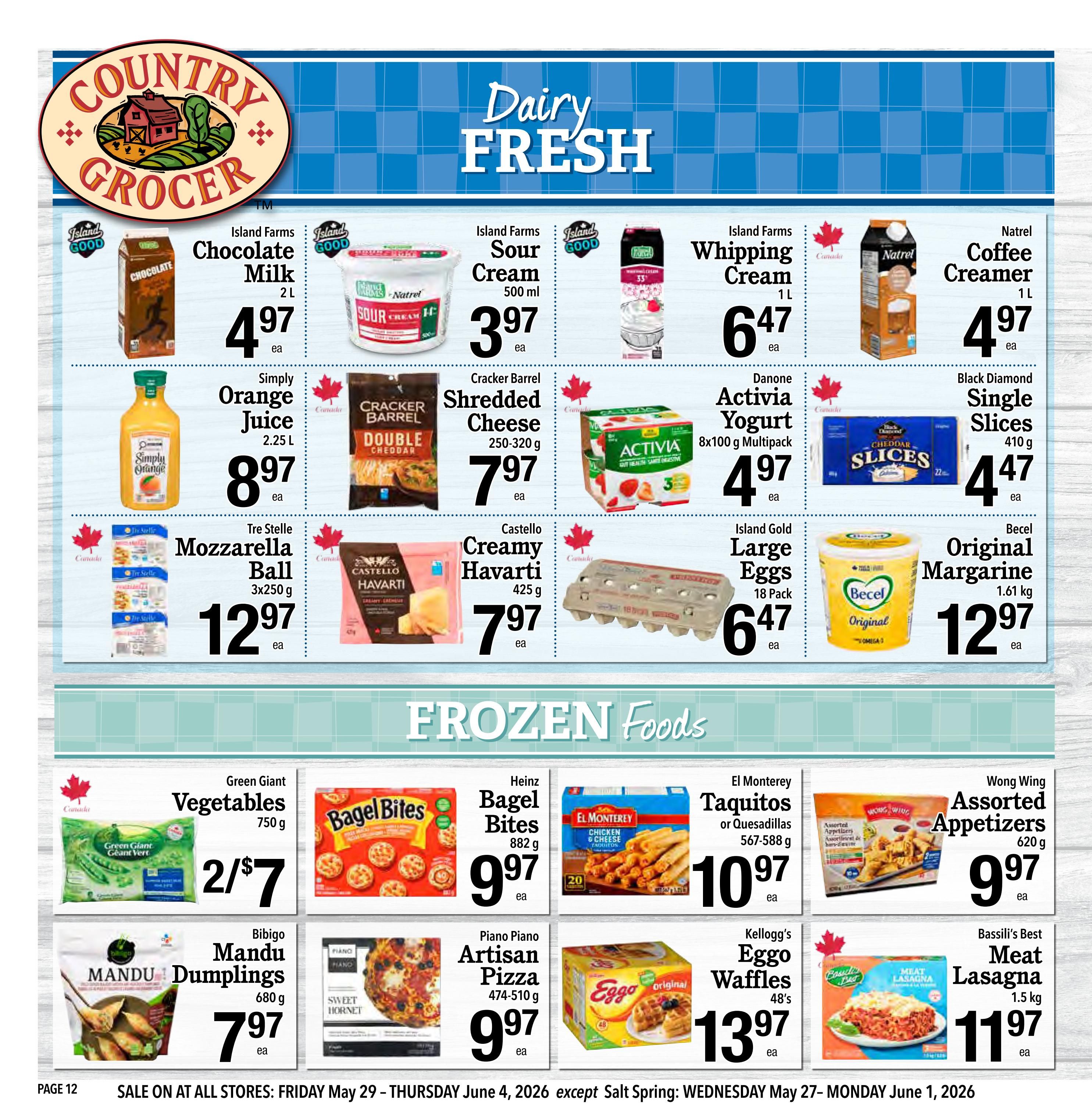 Country Grocer Flyer May 29 to June 4